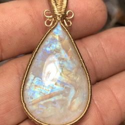 Moonstone Pendant Gold Filled New 