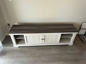 Tv stand, coffee and end tables