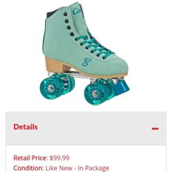 Size 8 Candi GRL Carlin Womens Artistic Roller Skates