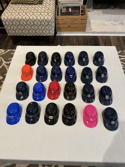 MLB ice cream helmet lot of 24 vintage and recent 