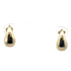 Woman’s Ladies 10k Yellow Gold Teardrop Stud Earrings GP3128626