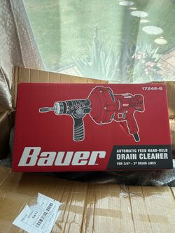 Bauer drain cleaner