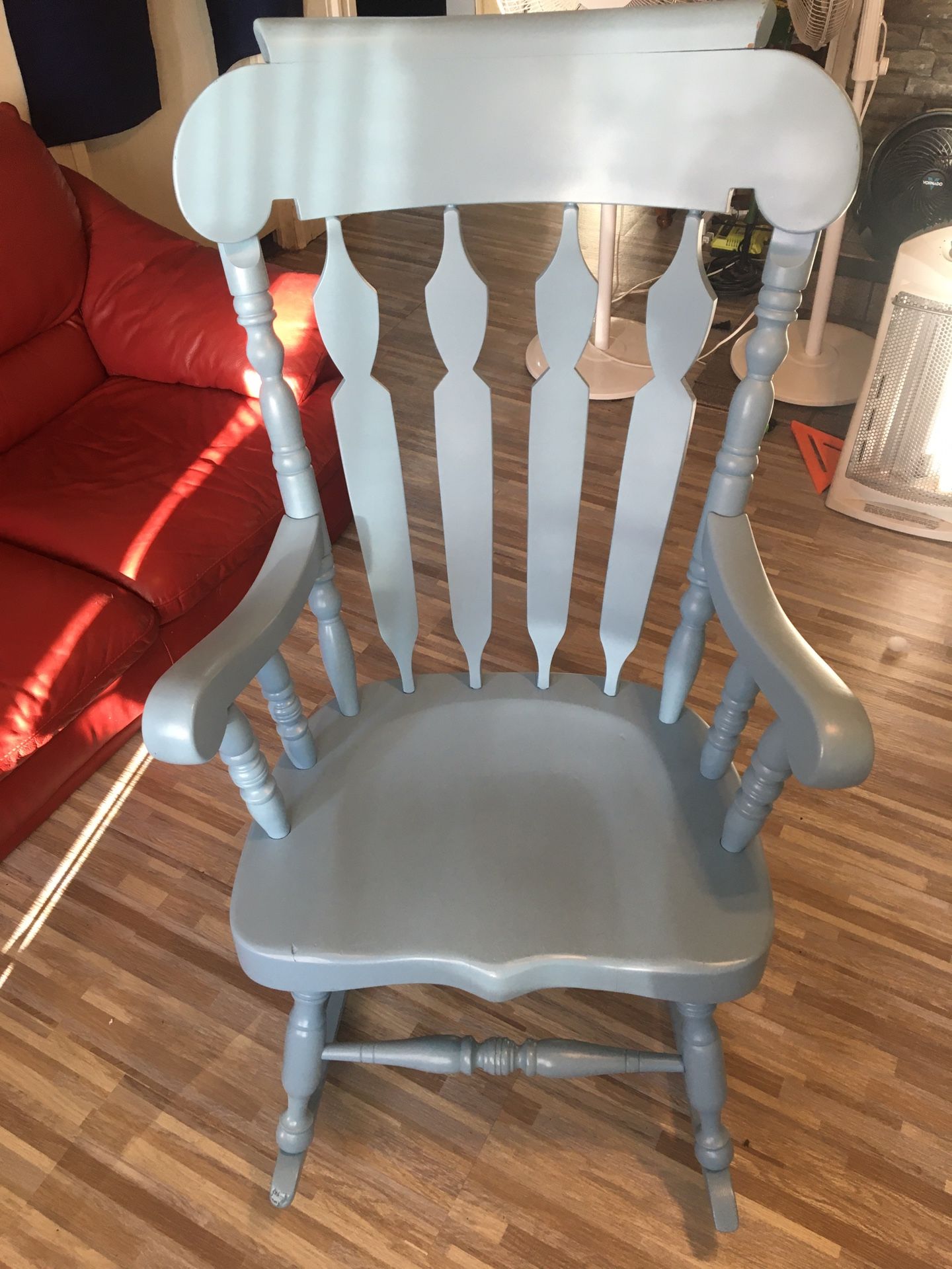 Vintage Blue Rocking Chair