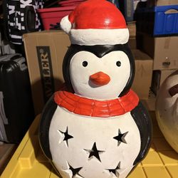 Ceramic Christmas Penguin 