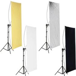 Neewer 90x180cm Photo Studio Gold/Silver & Black/White Flat Panel Reflector