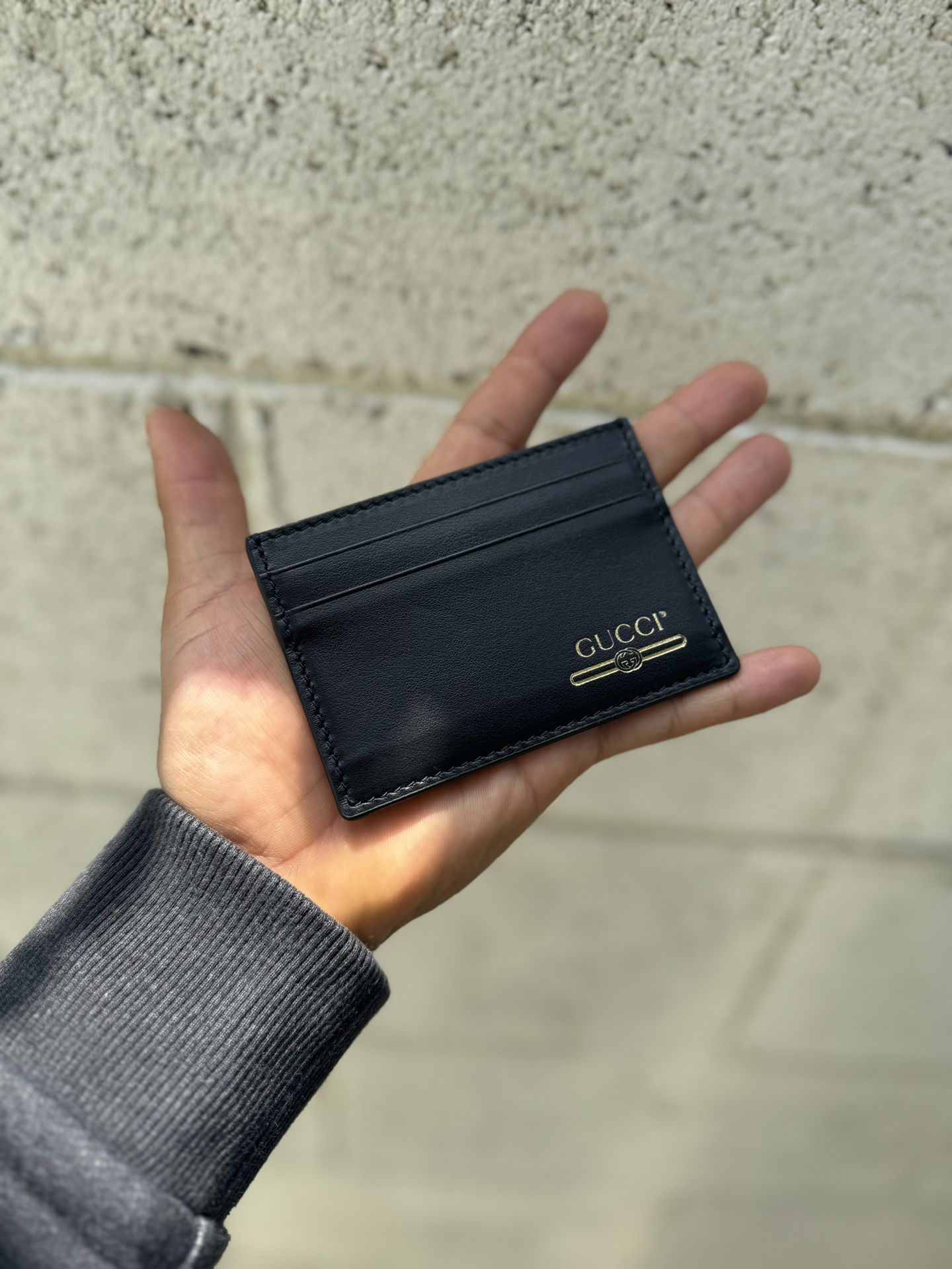 Gucci Leather Card Holder Wallet
