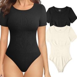 OQQ Women's 2 Piece Bodysuits 