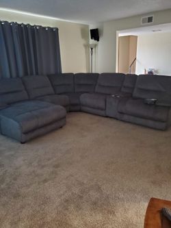 Bob's sectional reclining sofa