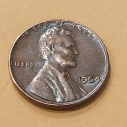1964 One Cent Penny, FREE SHIPPING 