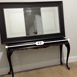 Console Table With Large Mirror 