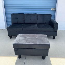 New Couch With Ottoman 