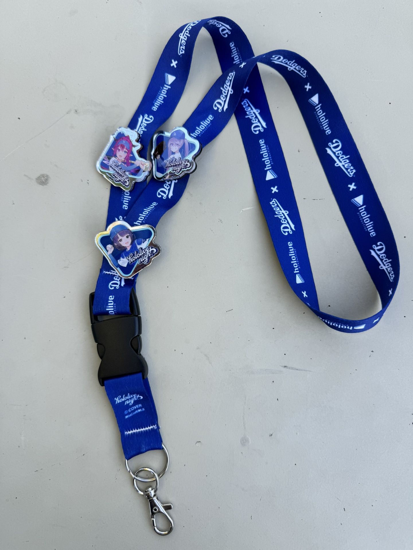 Hololive Dodgers Pin And Landyard Set