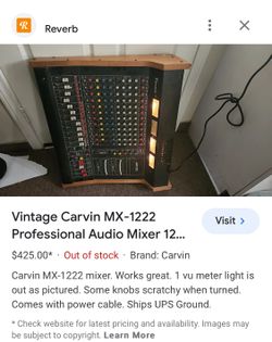 Carvin Mixer