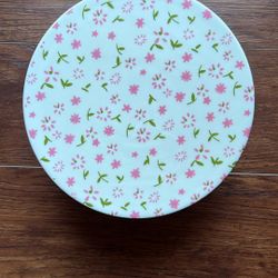 Floral Ceramic Sur La Table Cake Stand