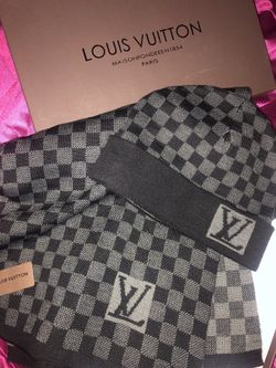 Louis Vuitton hat and scarf set