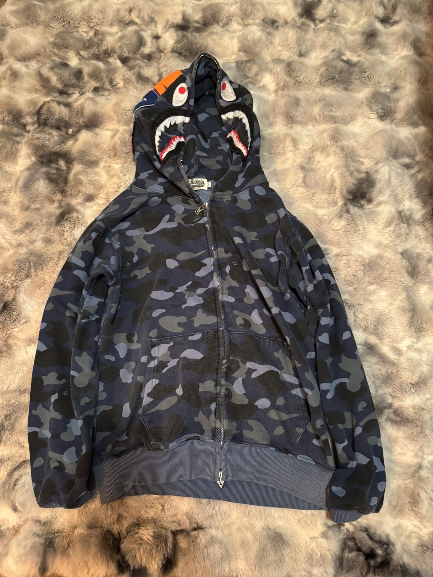 Blue Bape Hoodie 