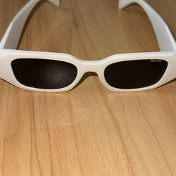 Prada White Sunglasses – Brand New, Luxury Designer