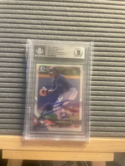 Vladimir Guerrero Jr. authentic bowman auto