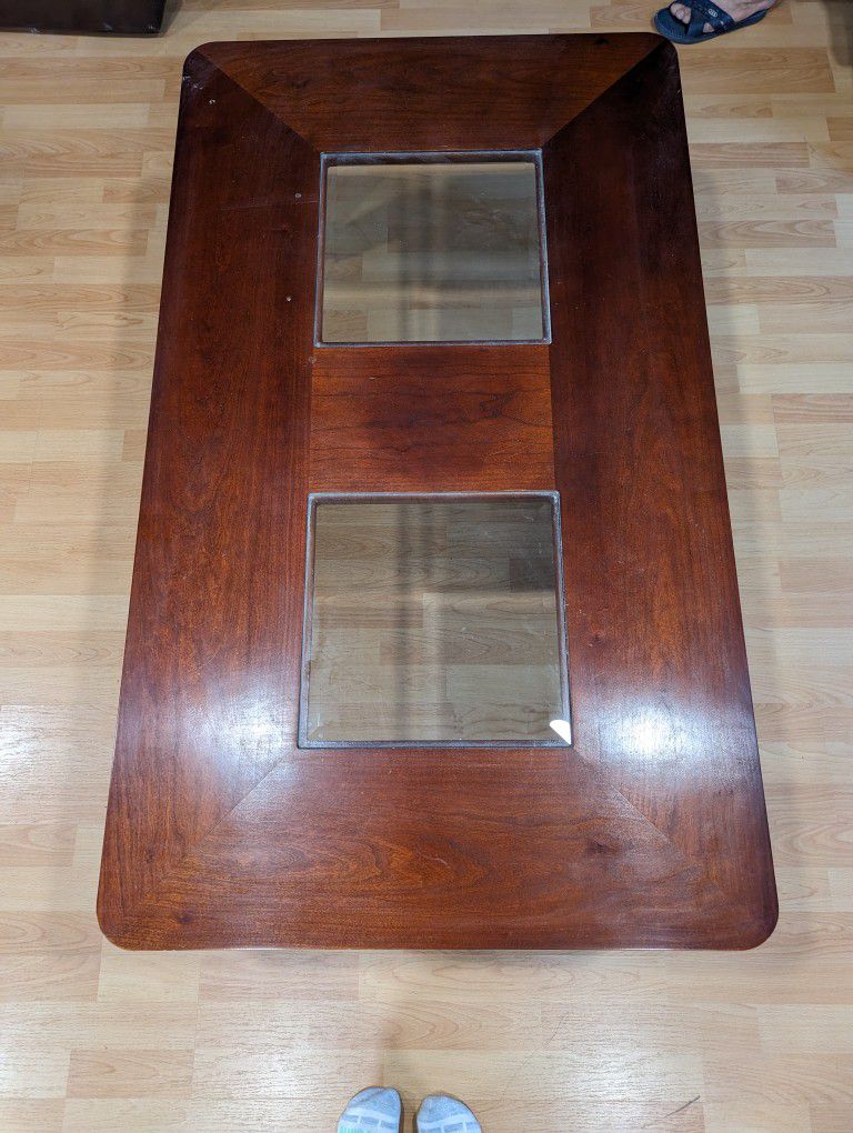 Glass Top Insert Coffee Table