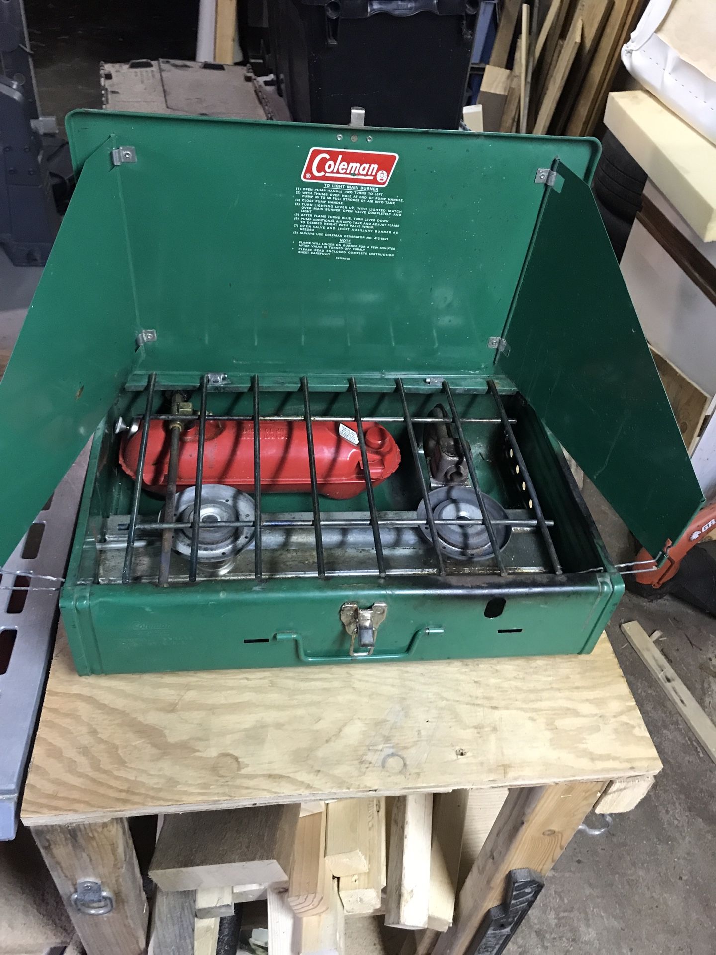 Vintage Coleman Two Burner Stove 425B