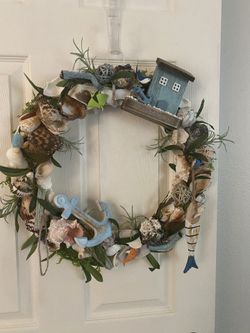 Beach Seashell Wreath