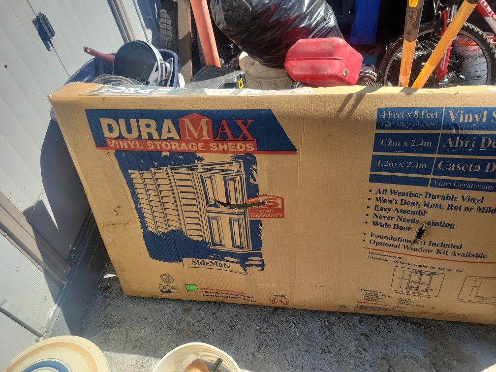 Duramaxx Vinyl 4×8 Storage Shed