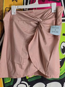 Shade & Shore Women's Twist Front Swim Skirt – Size large (12/14)– New with Tags