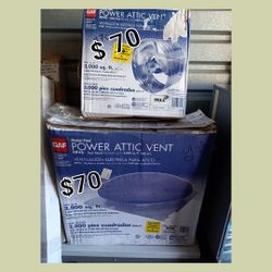 Brand New Power Attic Vent Models ERV6  // EGV6.