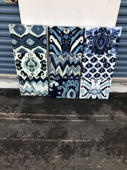 3 pc wall canvas painting