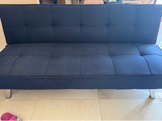 Blue convertible Futon Couch