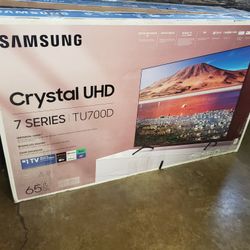 Tv Samsung 65", 4k, TU7000, HDR, Dynamic Cristal Display, Excellent 