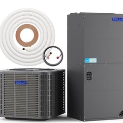 DELLA 2T 3T 4T Central Air conditioner with Inverter Air Handler 