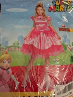 Super Mario Princess Peach Costume Size L/G (12-14)