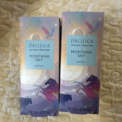 2 Lot Pacifica Perfume Montana Sky 2 oz Parfum Full Size NIB 