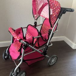 Like New Double Doll Stroller