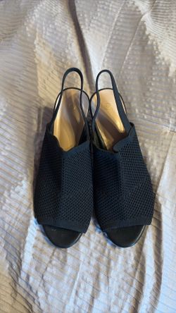 Womens dress mesh chunky heel 8.5