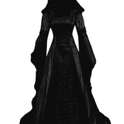 Black Dress With Hood 