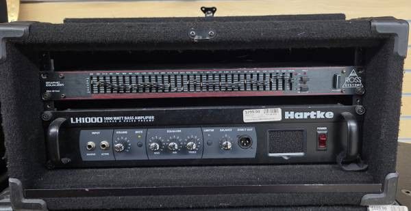 HARTKE BASS AMPLIFIER LH1000 & graphic equalizer