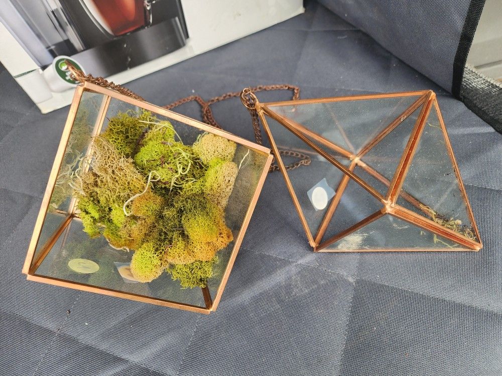 Hanging Garden Holders In Copper