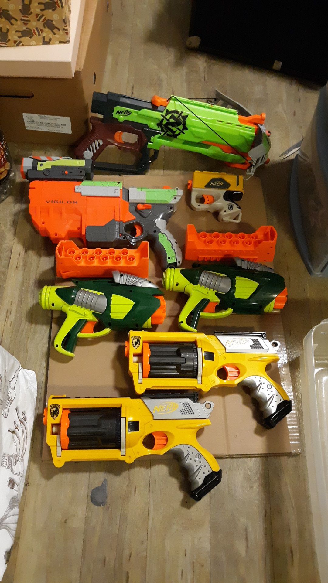 Lot of Nerf and Air Blaster dart and disc guns.