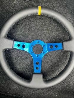 Blue NRG Steering Wheel (350mm/3in)