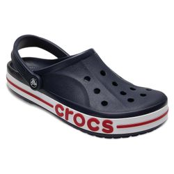 New in box Crocs Unisex Bayaband Clog
Color:Navy/Pepper 

Men's size 10 and 6
Women's size 8 and 12