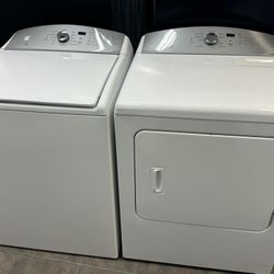 X-Large Capacity Kenmore Washer And Electric Dryer Set. 1 Year Warranty 