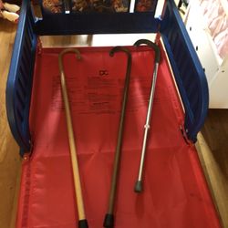 Three Walking Canes At $3 Each All With Rubber Tip Bottoms. One 