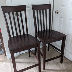 Counter Height Wooden Chair 2