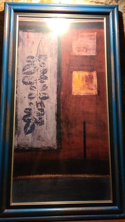 Wall art with frame