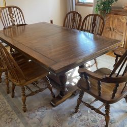 Antique Farmer Table Ethan Allen