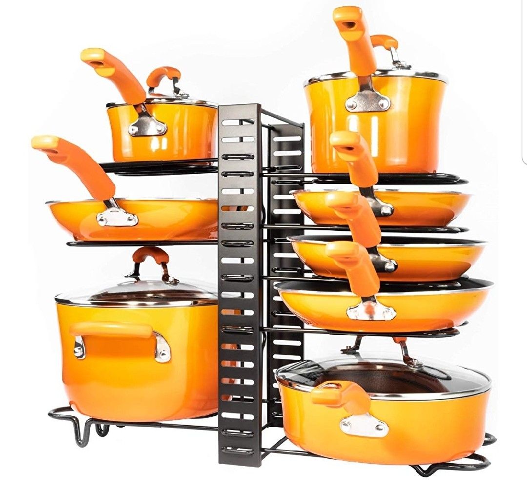 Pots and Pans Organizer – Kitchen Cabinet Organization and Storage