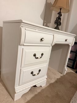 White desk dresser girls classic