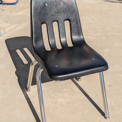 VIRCO STACKABLE OFFICE STUDENT ADULT CHAIR BLACK 12 AVAILABLE 